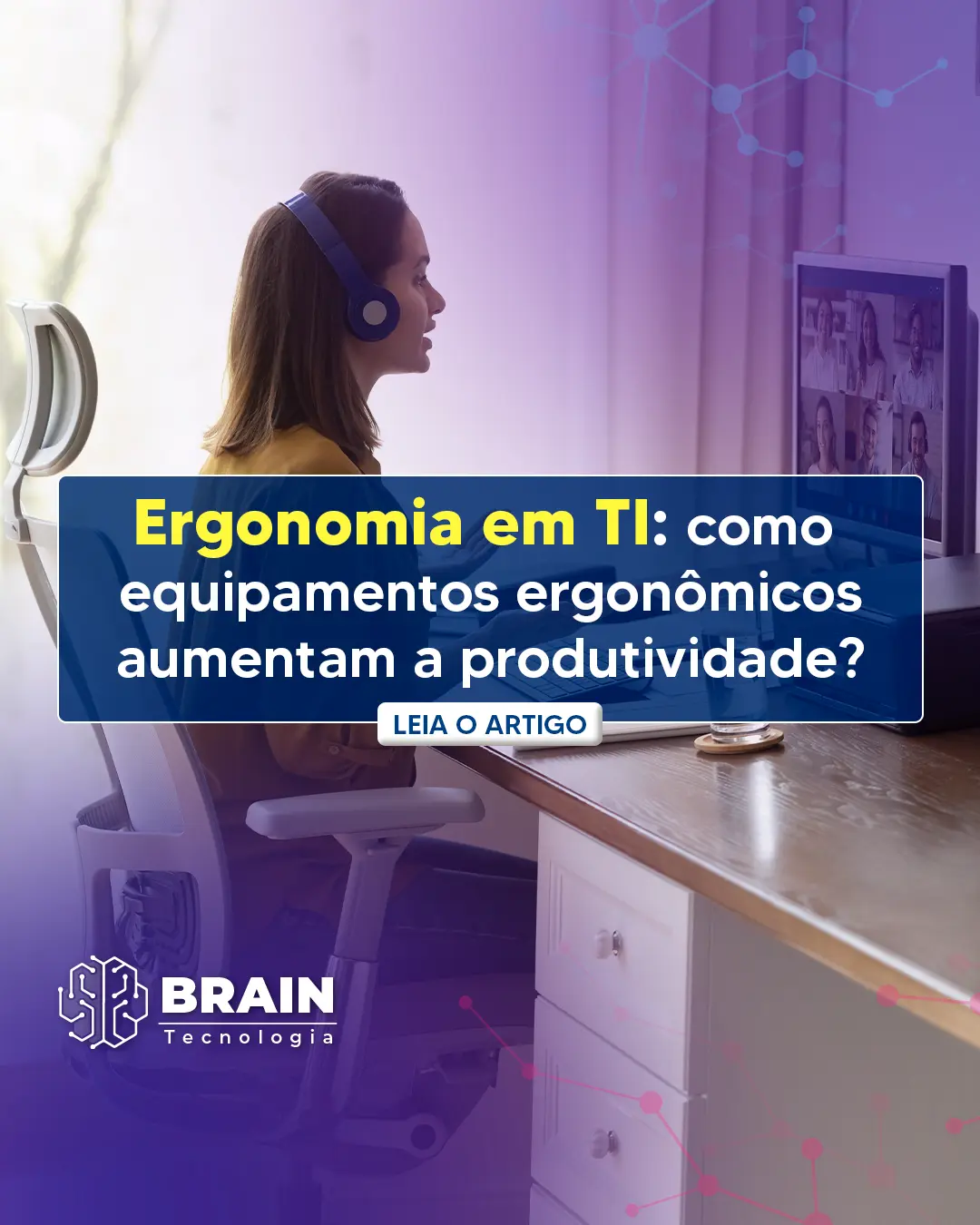 Imagem destaque para Ergonomia em TI: como equipamentos ergonômicos aumentam a produtividade?